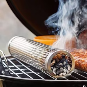 קופסת עשן לגריל גז/פחם